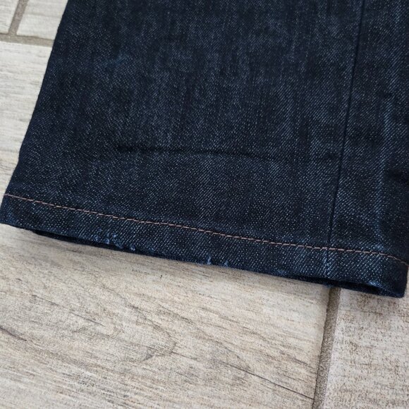 Paige Benedict + Canyon Straight Leg Low Rise Jeans Women's Raw Denim Western 26 - Picture 10 of 10